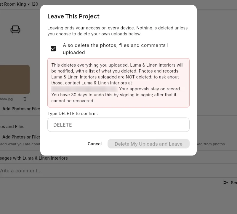 Leave This Project